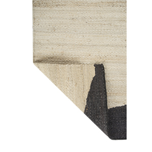 Tapis en jute et chanvre à motif abstrait Nomadic Threads, tissage plat, couleur ivoire, rectangulaire, pour couloir, décoration de la maison, salons, chambres - PDJT-736 - Product Image 5