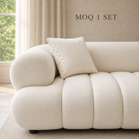 Canapé Cloud en cuir véritable moderne, taille et couleur personnalisées, rembourré avec rembourrage en éponge, canapé modulaire pour salon, hôtel, villa