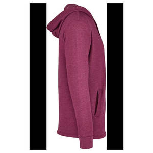 Next Level Pullover Hoodie Hombre Ligero Cross-Dyed Pullover Hoodie Sudadera Heather Burgundy Mens Plain Hoodies - Product Image 4