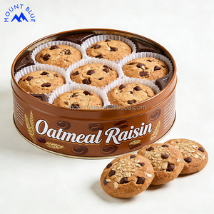 Meilleur prix, faible MOQ, bonne qualité, biscuits craquelants de qualité, délicieux, sachets de biscuits, emballage en boîte, saveur d'avoine et de <span class=keywords><strong>raisin</strong></span> - Product Image 1