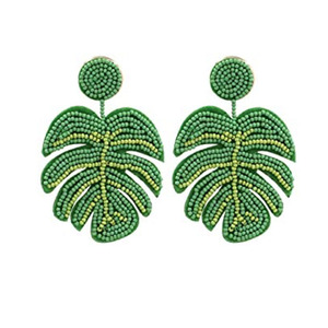 <b>Ethnic</b> Gold & Silver Plated Seed Bead Beaded Fashion Hoop Earrings Wedding Engagement & Party Gift Idea - Product Image 1