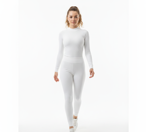 Daily Wear <b>Women</b> Sleeveless <b>Thermal</b> Suit White Colour Soft Stretch Warm Inner Layer Lightweight Smooth Fabric Comfortable Fit - Product Image 1