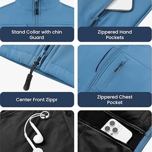Customized Factory Direct Selling Canvas Casual Winter Adult Plus Size Breathable Waterproof Windproof Outer Wear Men Vests - Product Image 3