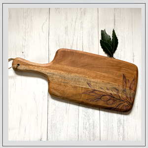 Tabla de cortar de bambú de madera ecológica de tamaño personalizado con mango, tabla de cortar de plástico para servir alimentos para uso en la cocina para pizza - Product Image 6