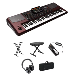 Siêu bán hàng <span class=keywords><strong>KORG</strong></span> pa1000 61-Key <span class=keywords><strong>Pro</strong></span> arranger bàn phím được xây dựng trong loa Kit x-stand/x-băng ghế dự bị đạp Tai nghe Túi 1750 - Product Image 1