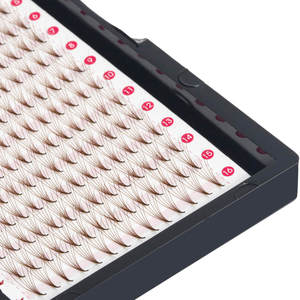 Silk Premade <b>Lash</b> Fans Glue Bonded Premade Color <b>Lashes</b> Label Custom <b>Lash</b> Box Wholesale Volume Mink Eyelash Custom Private Label - Product Image 4