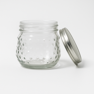 โหลแก้วเมสันนูนพร้อมฝาโลหะแบบสุญญากาศสำหรับใช้ในบ้านเหมาะสำหรับใส่ขนมอาหาร - Product Image 4