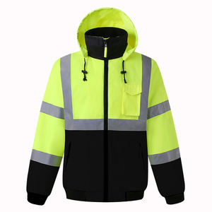 Clase 3 Seguridad personalizada Ropa DE TRABAJO impermeable Invierno Chaqueta reflectante de alta visibilidad Ropa - Product Image 1