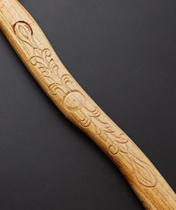 Damascus Steel Viking <b>Axe</b> Handmade Leather Sheath Custom Engraved <b>Wood</b> Handle Battle-Ready for Outdoor Adventures - Product Image 6