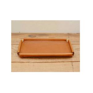 Plateau en cuir de qualité supérieure utilisé comme fourre-tout pour la table console d'entrée ou l'organisation élégante de vanité de chambre à coucher - Product Image 3