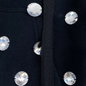 Sweat à capuche de haute qualité avec fermeture éclair robuste, design personnalisé, strass et gros diamants, fabricant sur mesure - Product Image 6