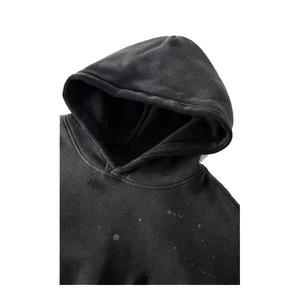 Qualité supérieure Sun Fade Noir Pull À Capuche Meilleure Qualité Matériel Utilisé Sur Sweat À Capuche Coton Polaire 450 GSM À La Mode À Capuche - Product Image 5