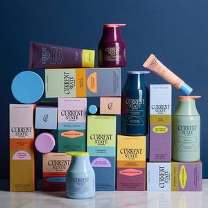 Caja plegable de postre Premium impresa personalizada con diseño único de Mylar negro y naranja para suplementos para el cuidado de la piel y helados - Product Image 3