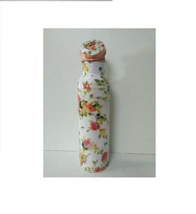 Nueva llegada botella de agua de cobre puro Scree Art recipiente de cobre para agua hirviendo que viaja - Product Image 1