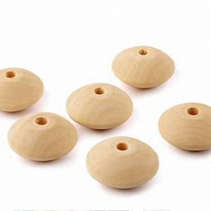 Cuentas de madera de tamaño pequeño multicolor 5cm Color y tamaño personalizados Cuentas de madera Productos genuinos hechos a mano indios - Product Image 3