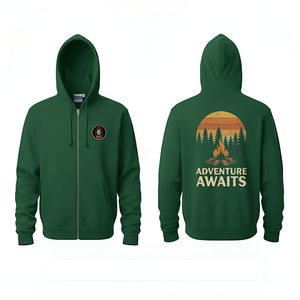 Custom Printed 100% Cotton Knitted <b>Men's</b> Zipper Hoodie Regular Fit Breathable Lightweight Winter Sportswear Running Top - Product Image 4