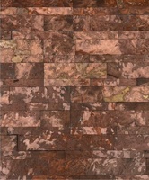 Panneau mural décoratif extérieur en céramique, surface fendue traditionnelle, résistant aux acides, sur mesure, bronze métallique, TSF India