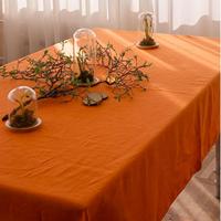 Nappe en lin brodé rectangle naturel pur personnalisable de luxe européen en gros pour le dîner de l'événement