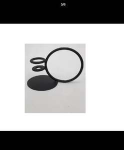 Support de bougie moderne de luxe de couleur noire, finition noire mate, personnalisé, nouvelle arrivée, en fer, décoration d'intérieur - Product Image 5