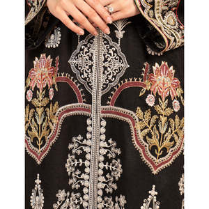 Ensemble de costume en coton à deux pièces pour femmes Elaheh, design orné - Product Image 3
