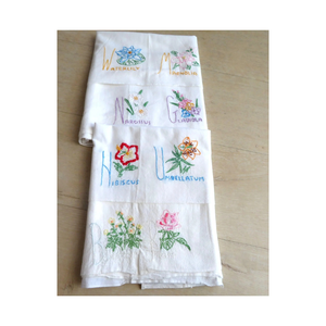 Add Eco Flair 100% Coton Brodé Séchage Rapide Léger Fait à la Main Recyclable 18x28 Occasion Conceptions Sophistiquées Serviettes Cadeaux - Product Image 5