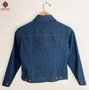 70s Levis Orange <b>Tab</b> Acid <b>Wash</b> Light Denim Trucker Jacket | Vintage High Street Style | All Season - Product Image 2