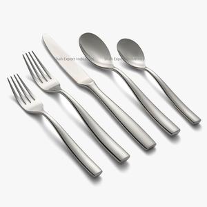 Ensemble de couverts en métal de meilleure qualité avec poignée carrée fini argent pour la maison et le mariage ensemble de couverts de table - Product Image 6