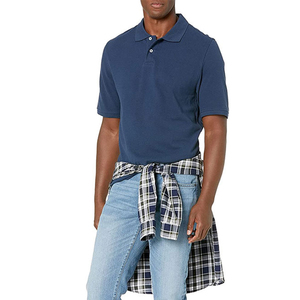 Polo pour homme en gros, de haute qualité, uni, décontracté, avec logo personnalisé, polo simple à manches courtes pour homme avec logo personnalisé - Product Image 3
