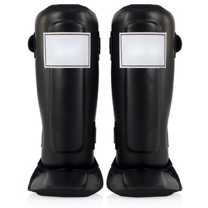 Espinilleras de PU y EVA para adultos Kickboxing Muay Thai Maya Hide Leather Leg Protector Shin Instep Shin Pads - Product Image 3