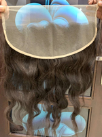 Lot de Cheveux Indiens Vierges Non Traités Ondulés Naturels Couleur Noire Remy Haute Qualité Double Trame Faite à la Machine 100g Marque HairX