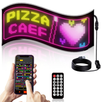 Pantalla LED RGB USB para Automóvil, Letrero Flexible con Mensaje Desplazable de 32x96, Programable por Aplicación, Venta al Por Mayor OEM