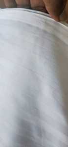 600 TC Karpasa Acchadanam classique védique coton doux fini blanc drap de lit respirant quotidien Vastra avec fonction pliée - Product Image 3