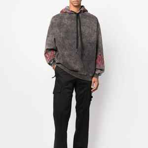 Pulls surdimensionnés assortis pour couples, sweats à capuche vintage en molleton épais délavé à l'acide pour hommes et femmes - Product Image 4