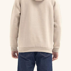 Vente en gros de sweat à capuche épais 100% coton unisexe de haute qualité, col haut uni, hiver, sweat à capuche pour hommes Oem vierge, fabriqué au Pakistan - Product Image 2