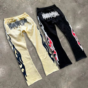 Custom <b>Men's</b> CottonPolyester Sweatpants 380gsm-400gsm 100% Polyester Digital Printing Breathable Garment Dyed Drawstring Casual - Product Image 1