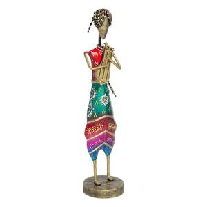 Estatuilla de músico de metal ligero contemporáneo multicolor para decoración del hogar - Product Image 3