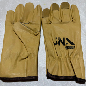 Guantes DE TRABAJO impermeables de cuero para conductores, guantes de cuero de seguridad para motocicletas con forro polar - Product Image 2