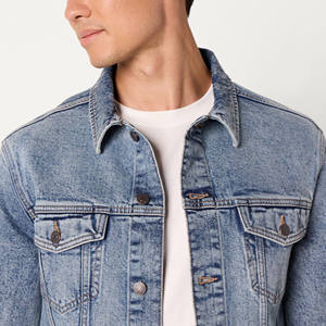 Nouvelle arrivée 2026 Veste en jean pour homme Service OEM de haute qualité Veste d'hiver Look décontracté Streetwear Veste en jean pour homme - Product Image 3
