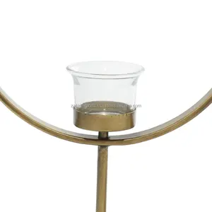 Porte-bougie mural moderne en métal, accessoire d'intérieur contemporain, ensembles de décoration, porte-bougie fabriqué par Zahid Exports en Inde - Product Image 2