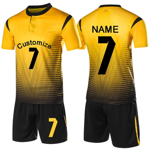 2025 High Quality Custom OEM Wholesale Latest Breathable Stretch Quick Dry 100% Polyester Short Sleeve <b>Soccer</b> Uniform for <b>Soccer</b> - Product Image 2