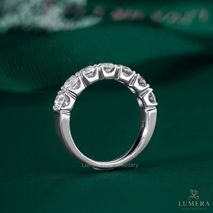 แหวนเพชรเพาะเลี้ยงจากโรงงานโดยตรง รูปทรงกลม รับรองโดย IGI ทอง 9K 10K 14K 18K เครื่องประดับผู้หญิง จำหน่ายส่ง - Product Image 3