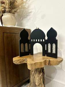 Décoration d'intérieur Art Déco Ramadan en acrylique TCE, artisanat artisanal, accent pour la décoration de table festive et spirituelle, article cadeau, salon, bureau - Product Image 3