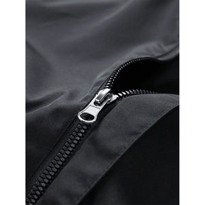 Chaqueta universitaria de otoño con cremallera frontal de manga regular impresa de alta calidad personalizada del fabricante, talla ajustable, soporte para hombre - Product Image 6