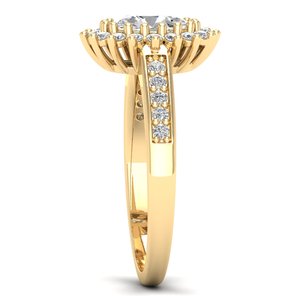 REYES Bague de fiançailles pour femme en argent sterling 925 0.98Ct Moissanite Prix de gros Cadeau d'anniversaire de mariage Bijoux fins - Product Image 3