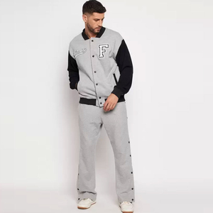 Sortie d'usine hommes haute rue Baseball veste confortable laine tissu broderie bouffée impression Lettermen meilleur Article hiver - Product Image 4