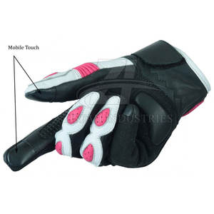 Guantes de moto genuinos reales Guantes de carreras de motos de cuero de vaca Guantes de moto de la mejor calidad - Product Image 6