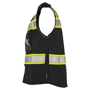 Gran oferta, chaleco de seguridad reflectante, ropa de trabajo Unisex para hombre, chaleco reflectante sin mangas, chaleco de seguridad de alta visibilidad de Color personalizado - Product Image 4