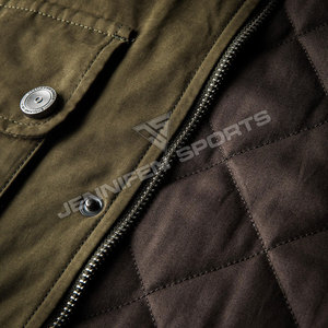 Veste de chasse en toile pour homme, 100% coton, respirante, doublure en polyester isolante, durable, multi-poches, personnalisable, vêtements d'extérieur pour l'hiver - Product Image 5
