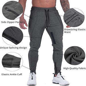Pantalones informales de estilo europeo americano para hombre Pantalones de chándal de algodón de color sólido ajustados Pantalones de hombre fabricados por Dress Sports - Product Image 4