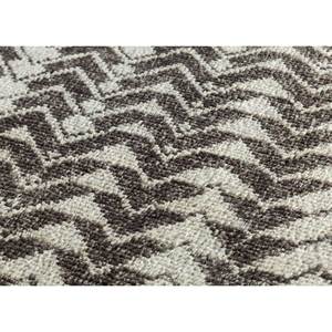Tapis en laine noué à la main Zuri Ivory PKWL-676, motif chevrons abstrait, pour la maison, le salon, le couloir, l'entrée - Tapis rectangulaire fait main en forme de puzzle - Product Image 3